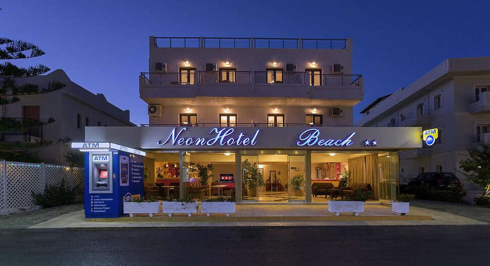 Ein Foto von der Außenansicht des Neon Hotel