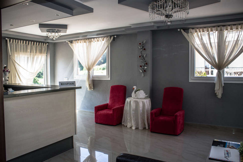 Een foto van het interieur van Ilios Hotel