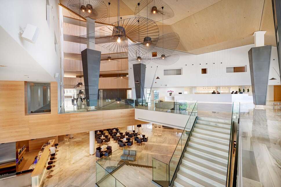 Een foto van het interieur van Hipotels Gran Playa de Palma