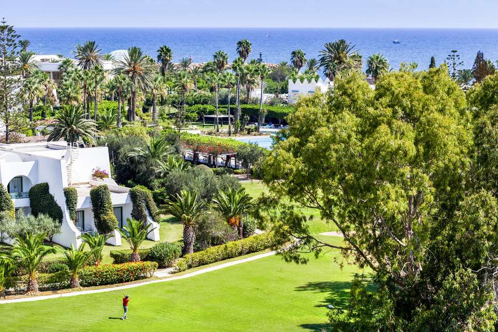 Een foto van het terras bij Hasdrubal Thalassa & Spa Port El Kantaoui