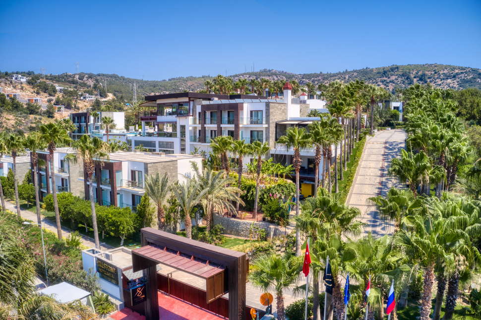 Ein Foto von der Außenansicht des Hillstone Bodrum Hotel & Spa