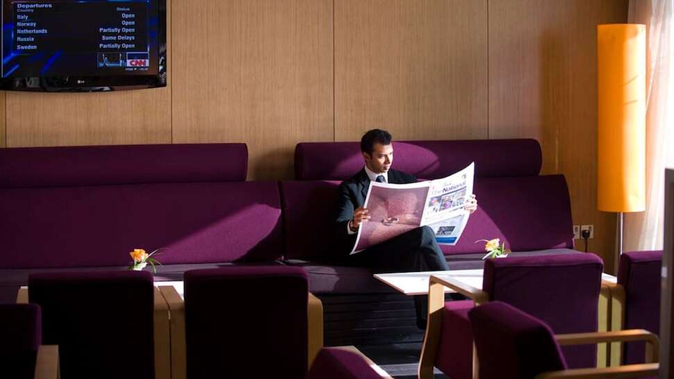 Een foto van het interieur van Crowne Plaza Abu Dhabi Yas Island