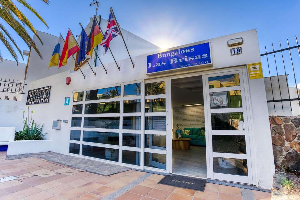 Ein Foto von der Außenansicht des Bungalows Las Brisas
