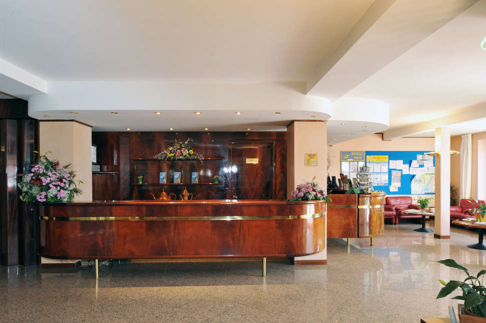 Een foto van het interieur van Hotel Internazionale