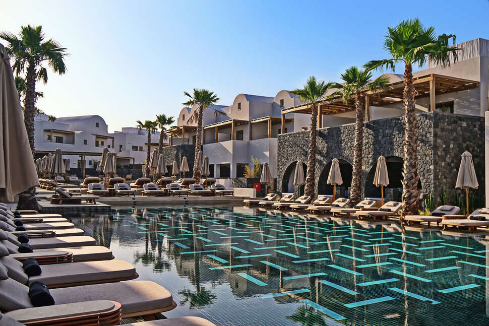 Een foto van een overzicht van Raddison Blu Zaffron Resort