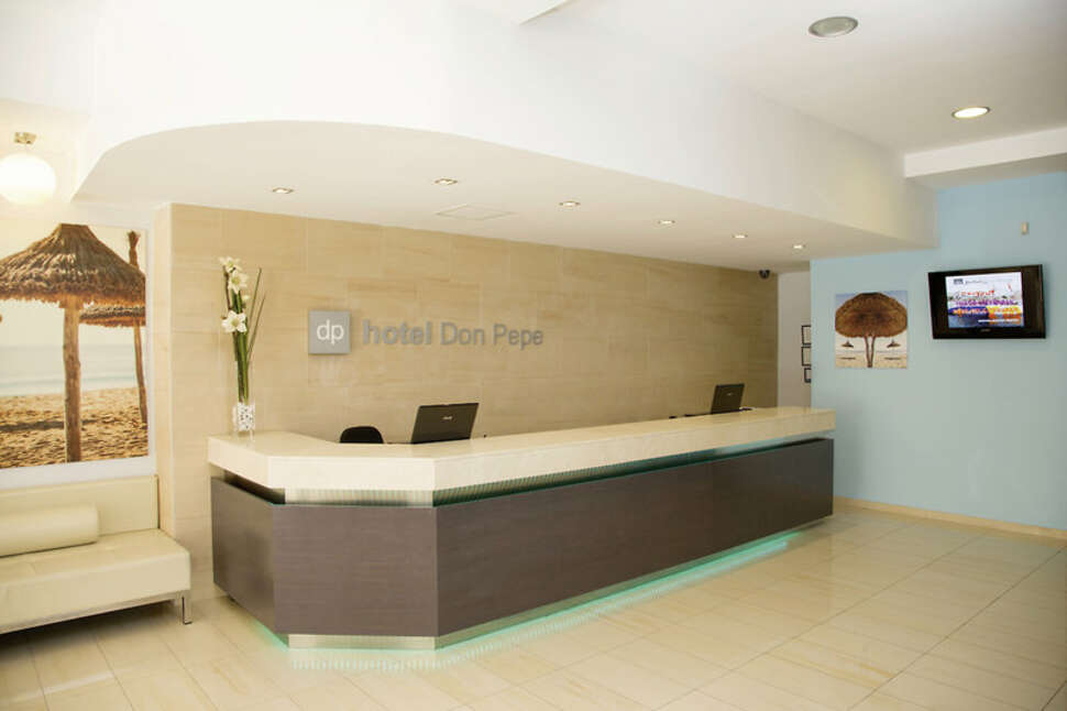 Een foto van het interieur van Hotel Don Pepe