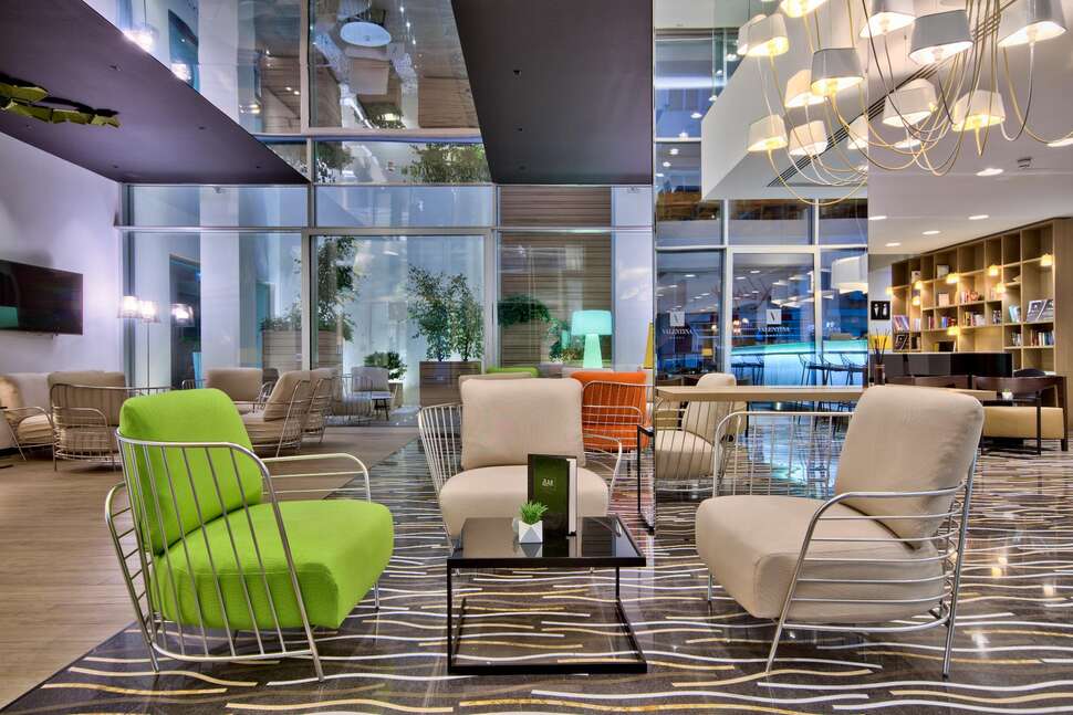 Een foto van het interieur van Hotel Valentina
