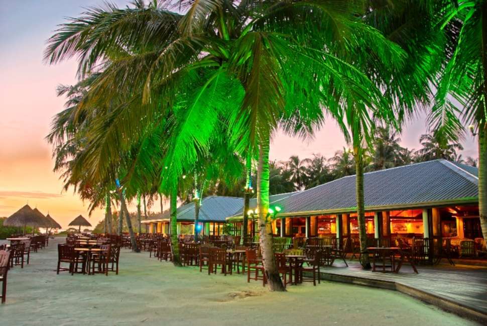 Een foto van het terras bij Villa Park Sun Island