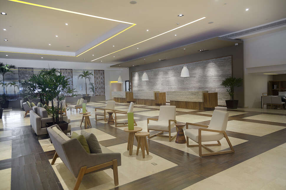 Een foto van het interieur van Presidente InterContinental Cancun Resort