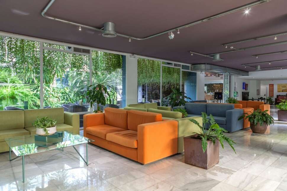 Een foto van het interieur van Hacienda San Jorge