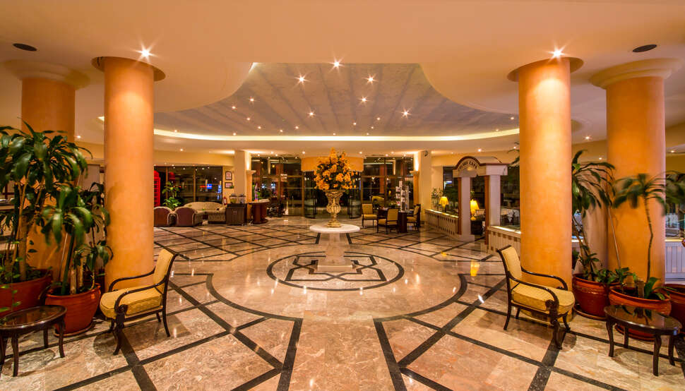 Een foto van het interieur van Hotel Aqua