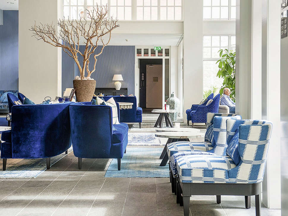 Een foto van het interieur van Grand Hotel Ter Duin