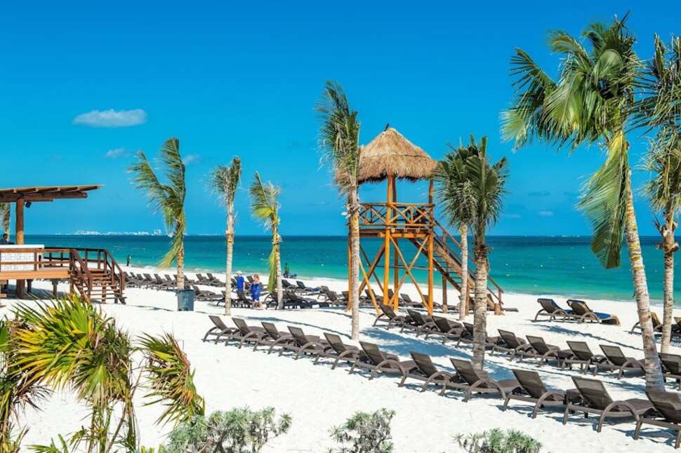 Een foto van het strand bij Royalton Riviera Cancun