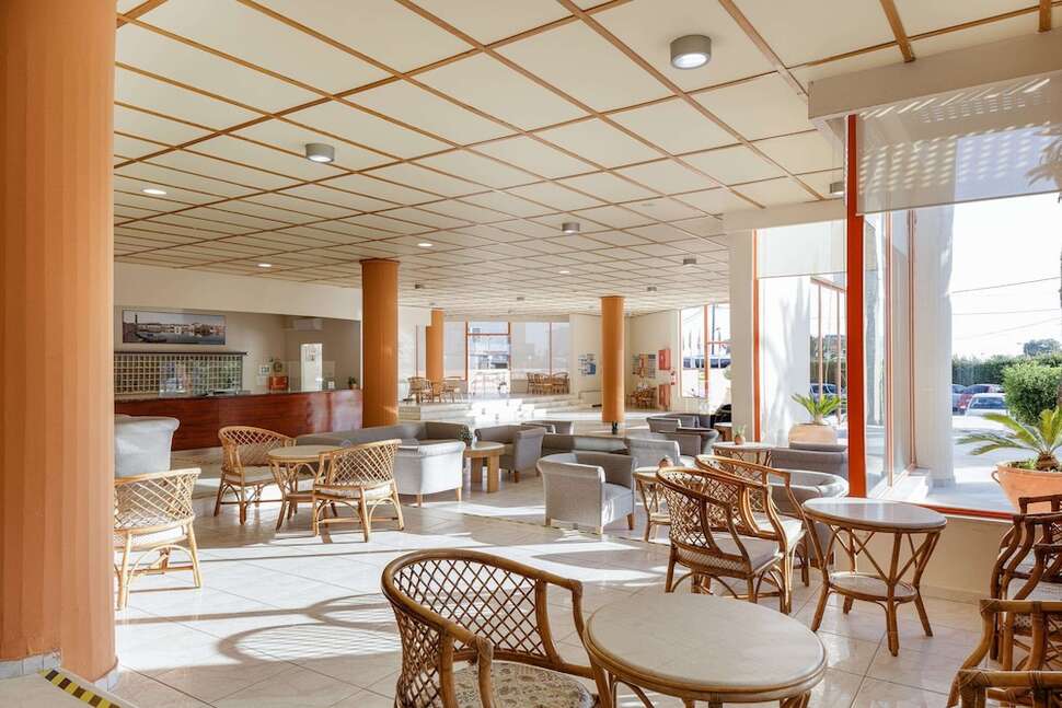 Een foto van het interieur van Rethymno Village