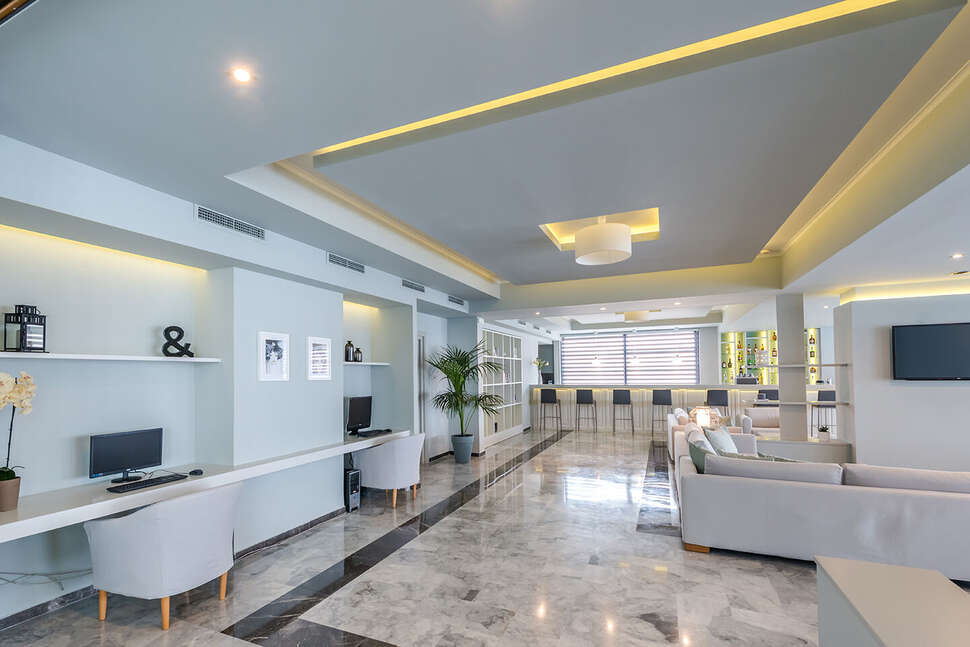 Een foto van het interieur van Contessa Hotel