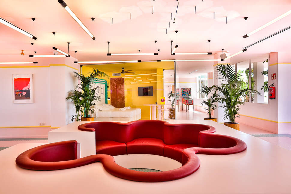 Een foto van het interieur van Paradiso Ibiza Art Hotel