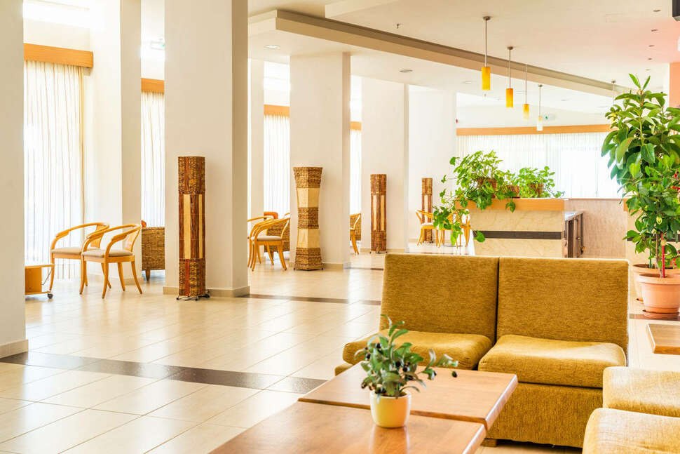 Een foto van het interieur van Hotel Relax