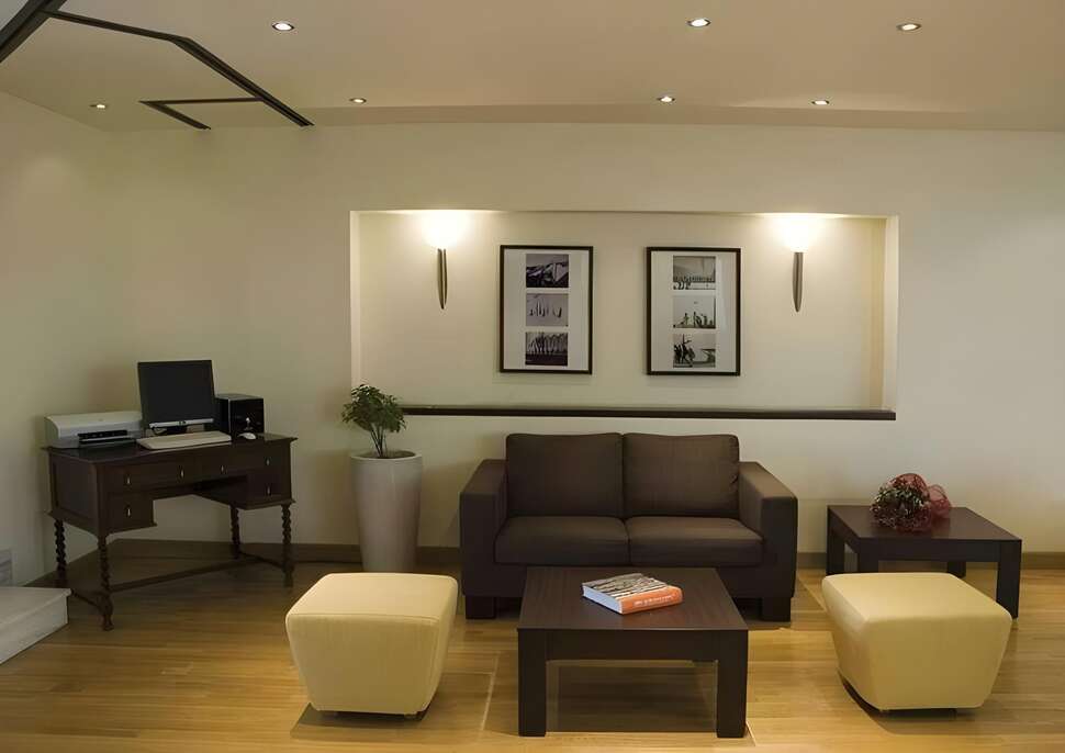 Een foto van het interieur van Hermes Hotel Athene