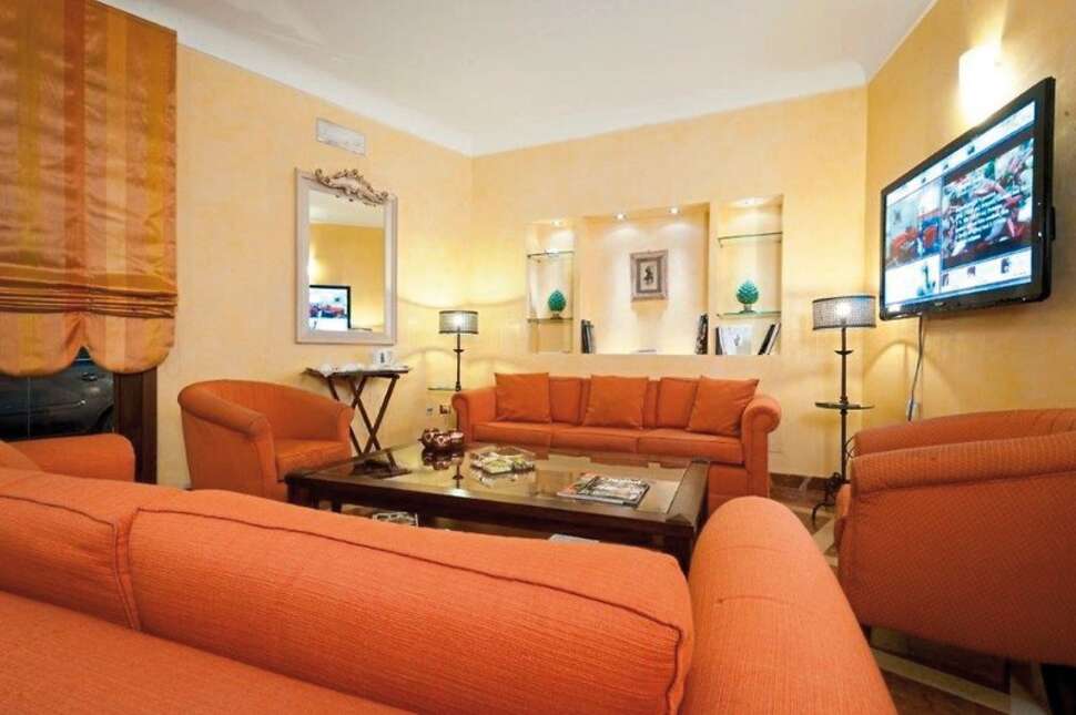 Een foto van het interieur van Hotel Vecchio Borgo