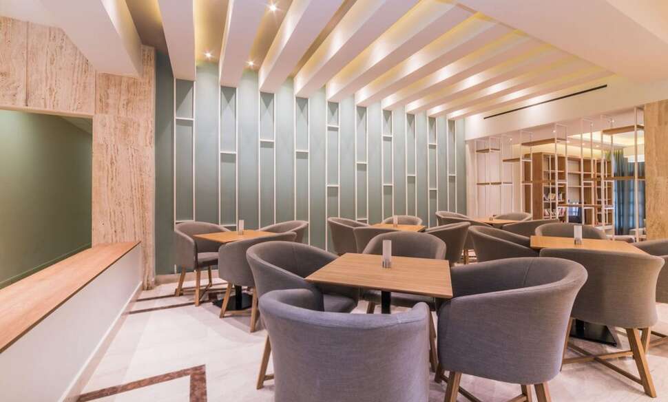 Een foto van het interieur van Hotel Palmyra