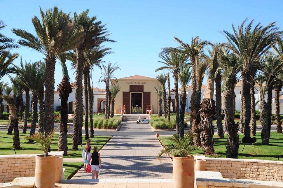 Een foto van het terras bij Robinson Club Agadir