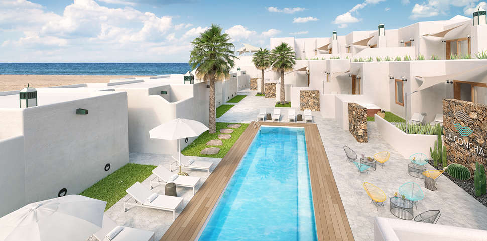 Een foto van een overzicht van La Concha Boutique Appartementen