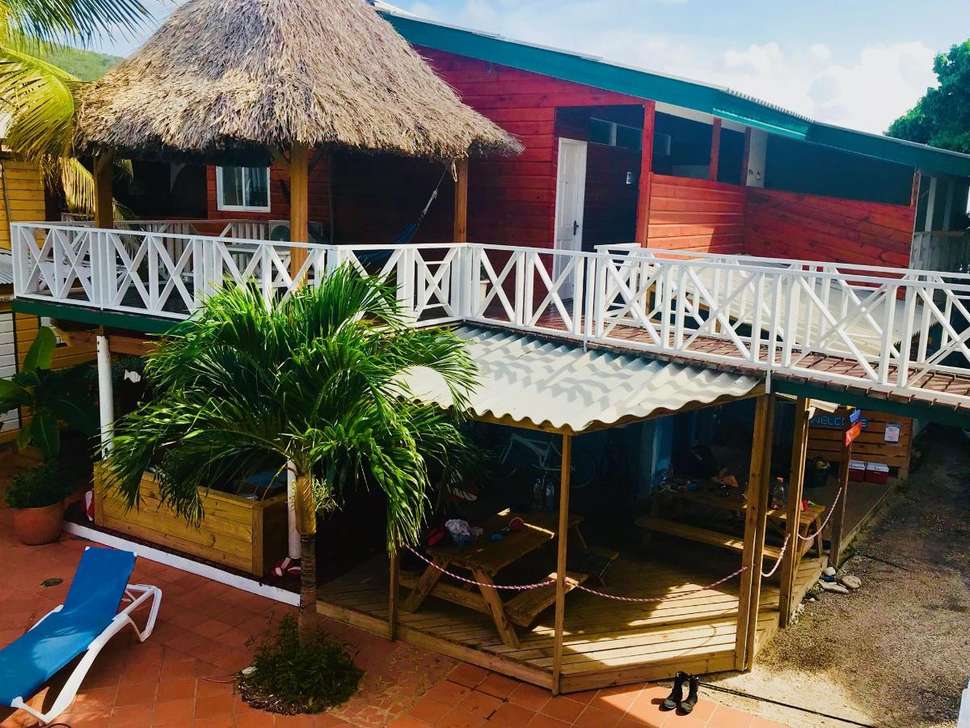 Ein Foto von der Außenansicht des Rancho el Sobrino & Blue View Apartments