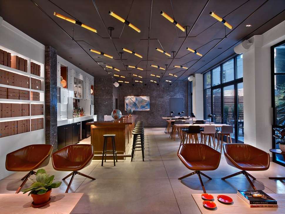 Ein Foto von den Einrichtungen im Arlo SoHo Hotel