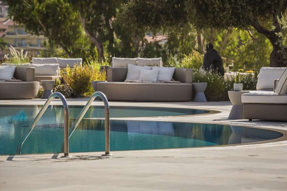 Een foto van het zwembad bij Thalassa Boutique Hotel