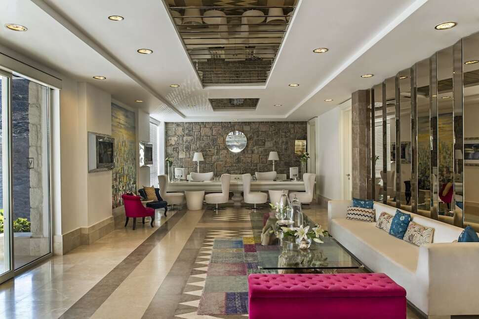 Een foto van het interieur van Agaya Bodrum