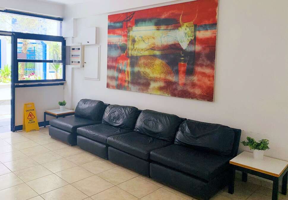 Een foto van het interieur van Kassavetis Center Hotel Studios & Appartementen