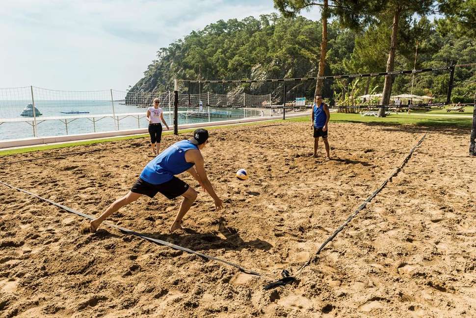 Een foto van het strand bij Robinson Club Camyuva