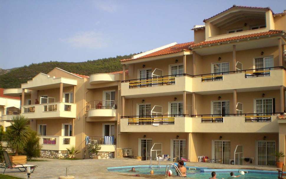 Ein Foto von der Außenansicht des Rachoni Resort