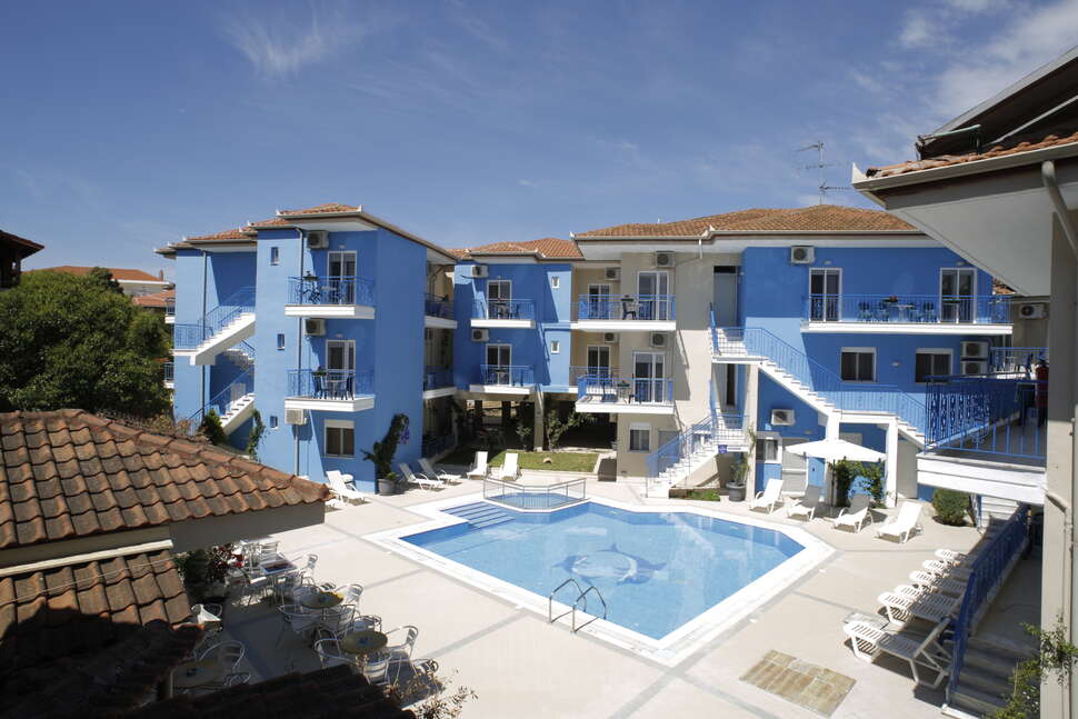 Een foto van een overzicht van Stratos Hotel