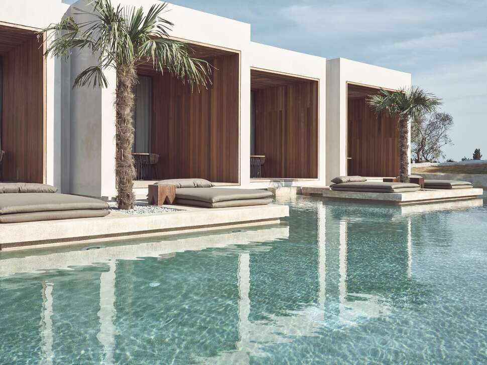 Ein Foto vom Pool im Olea All Suite