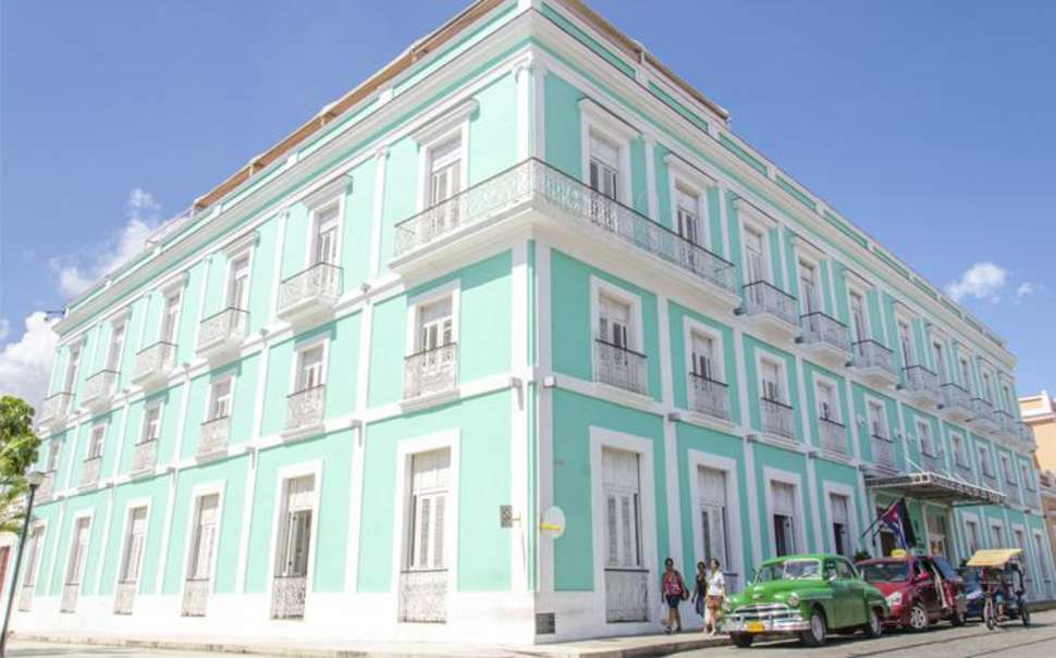Ein Foto von der Außenansicht des La Union Hotel