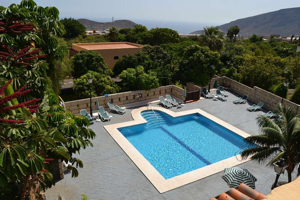 Ein Foto vom Pool im Hotel Rural Finca Salamanca
