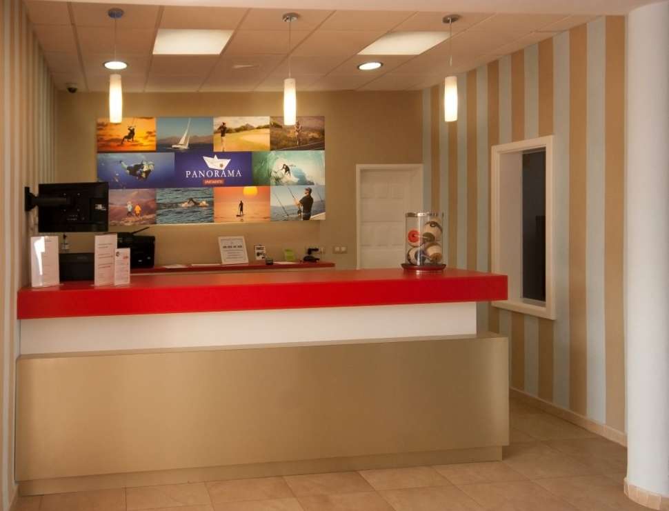 Een foto van het interieur van Appartementen Panorama
