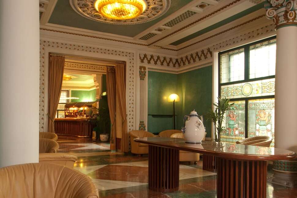 Ein Foto vom Innenbereich im Hotel Roma Florence