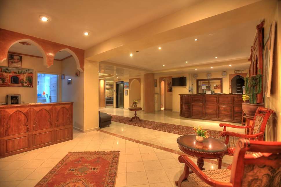Een foto van het interieur van Hotel Mont Gueliz