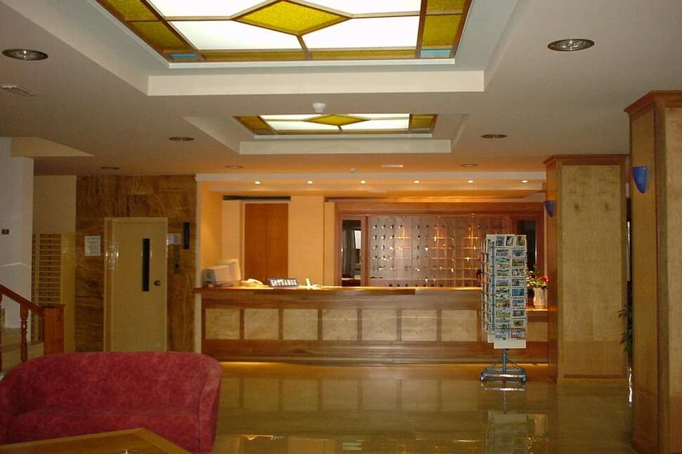 Een foto van het interieur van Hotel Imperial