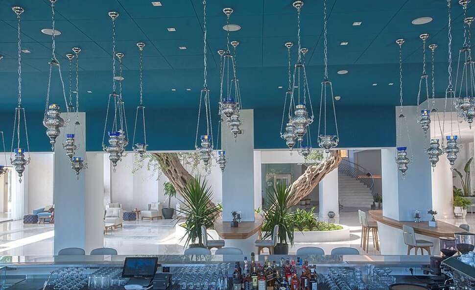 Een foto van het interieur van Domes Miramare