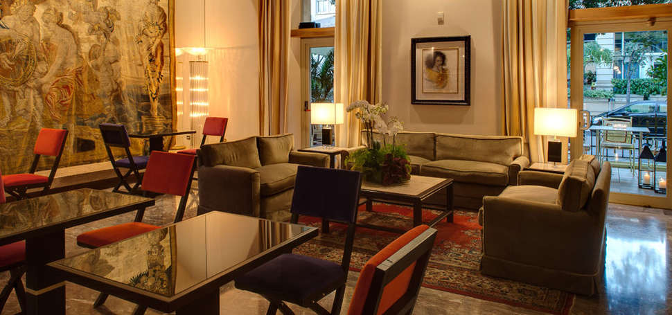 Een foto van het interieur van Grand Hotel Francia & Quirinale