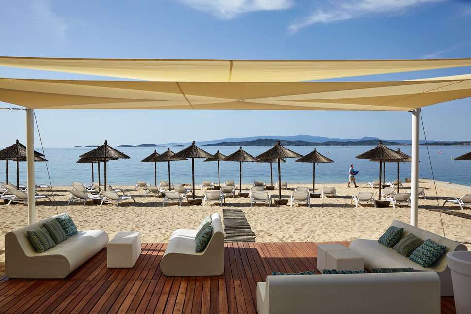 Een foto van het strand bij Eagles Palace