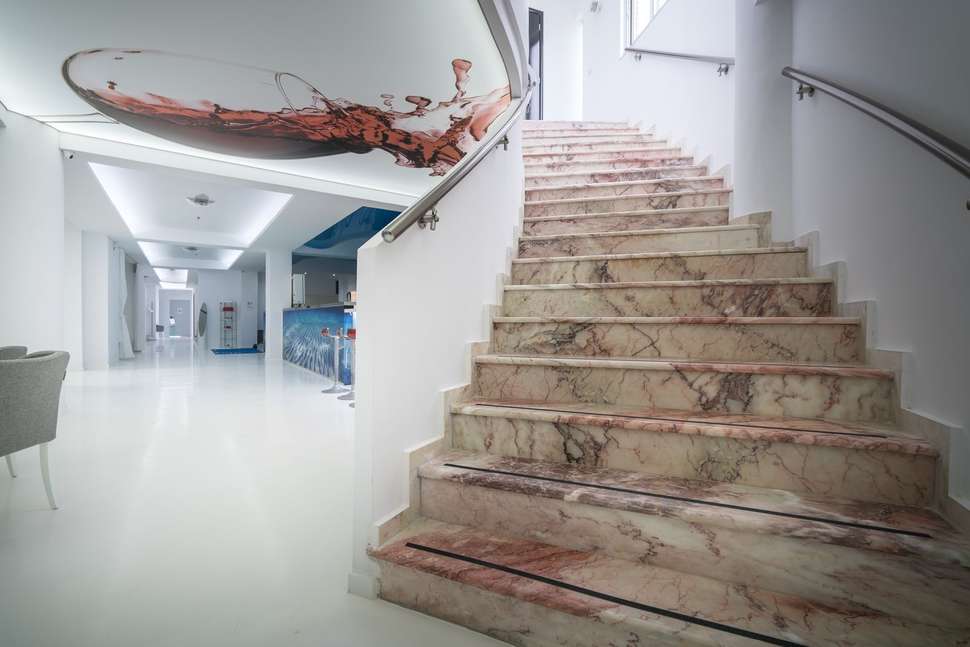 Een foto van het interieur van Meandros Boutique & Spa