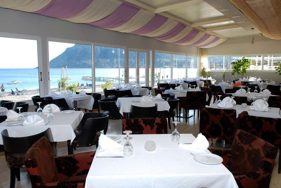 Een foto van de faciliteiten bij Sacallis Inn Beach Hotel
