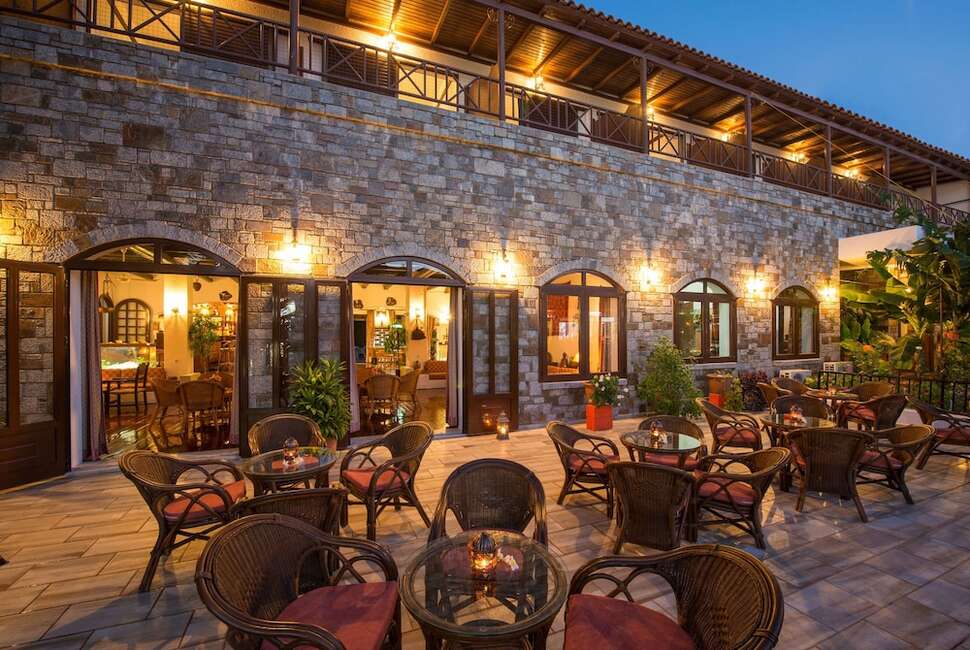 Ein Foto von der Terrasse im Malia Holidays