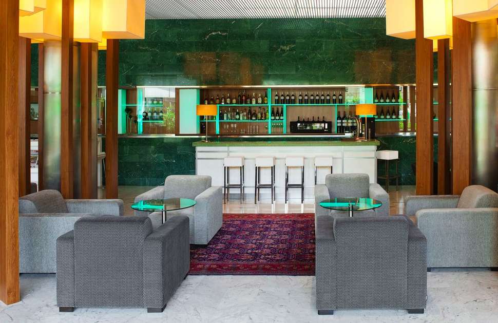 Een foto van de faciliteiten bij Aparthotel Atenea Barcelona