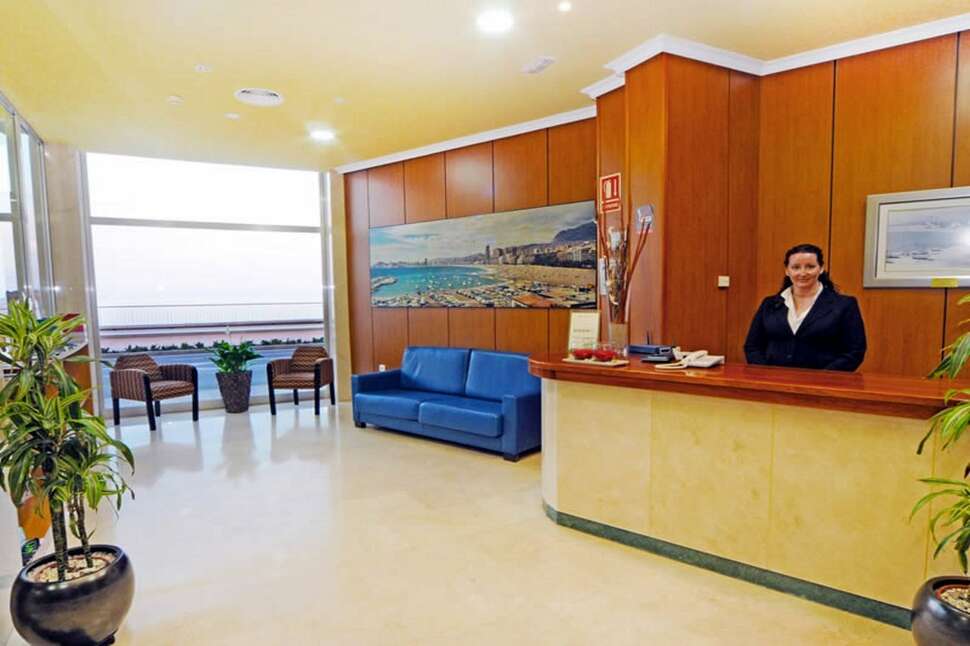 Een foto van het interieur van Hotel Marconi