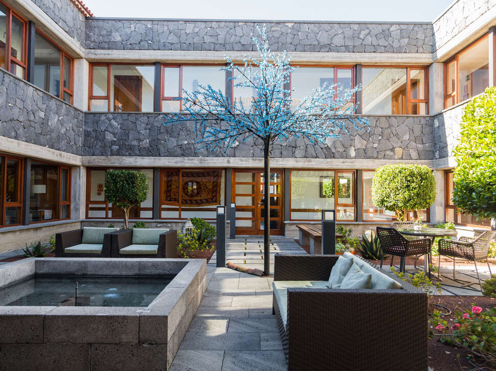 Een foto van het interieur van La Casona del Patio